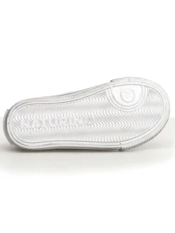 Leder-Sneakers in Khaki/ Hellbraun