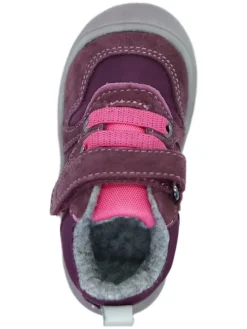 Leder-Sneakers in Lila