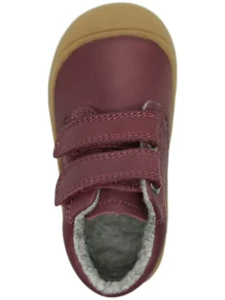 Leder-Sneakers in Lila