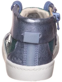 Leder-Sneakers in Lila