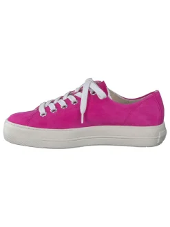 Leder-Sneakers in Pink