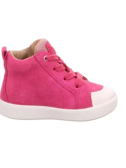 Leder-Sneakers in Pink