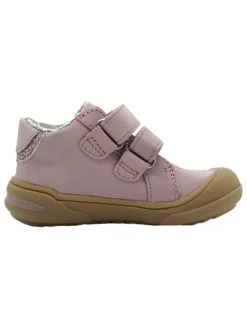 Leder-Sneakers in Rosa