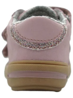 Leder-Sneakers in Rosa