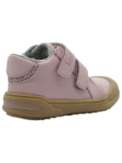 Leder-Sneakers in Rosa