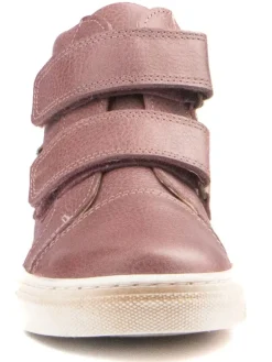Leder-Sneakers in Rosa