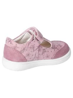 Leder-Sneakers in Rosa