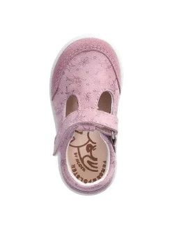 Leder-Sneakers in Rosa