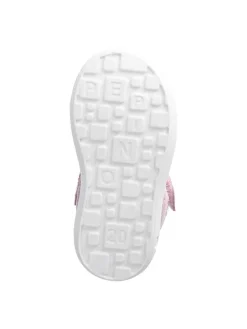 Leder-Sneakers in Rosa