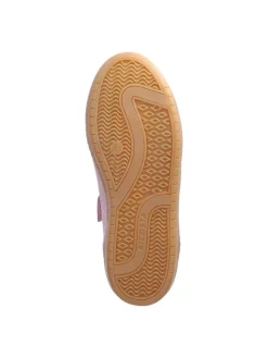 Leder-Sneakers in Rosa