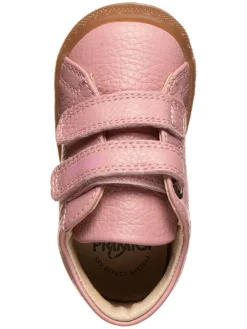 Leder-Sneakers in Rosa