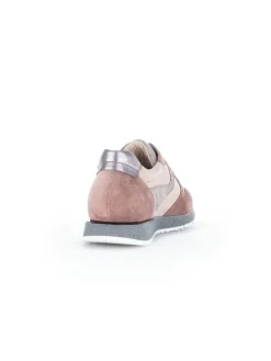 Leder-Sneakers in Rosa