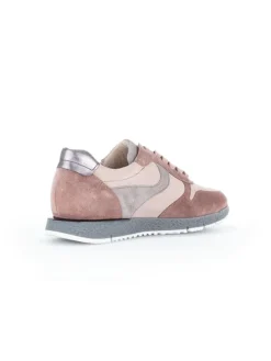 Leder-Sneakers in Rosa