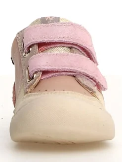 Leder-Sneakers in Rosa