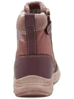 Leder-Sneakers in Rosa