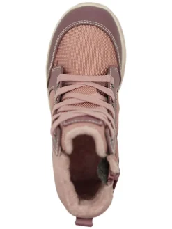Leder-Sneakers in Rosa