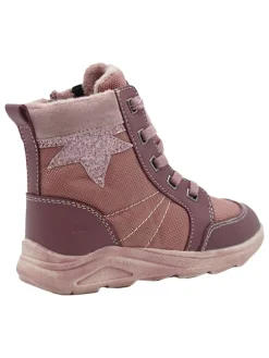Leder-Sneakers in Rosa