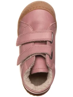 Leder-Sneakers in Rosa