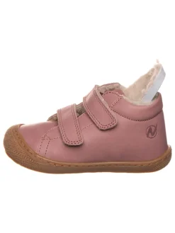Leder-Sneakers in Rosa