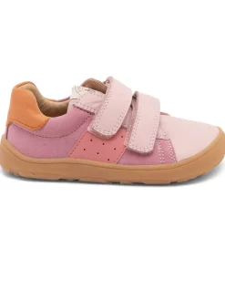 Leder-Sneakers in Rosa/ Orange/ Lila