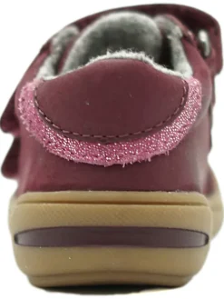 Leder-Sneakers in Rot