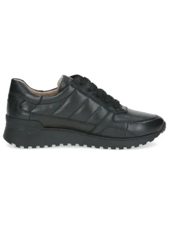 Leder-Sneakers in Schwarz