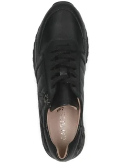 Leder-Sneakers in Schwarz