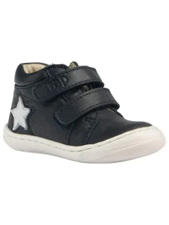 Leder-Sneakers in Schwarz