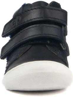 Leder-Sneakers in Schwarz