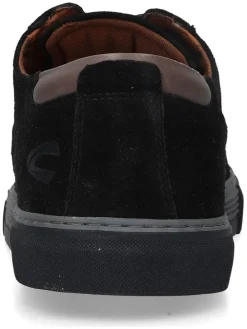 Leder-Sneakers in Schwarz