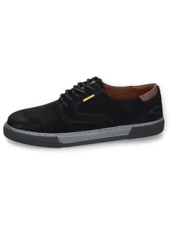 Leder-Sneakers in Schwarz
