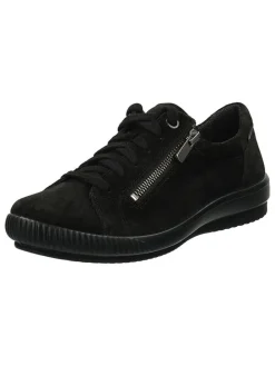 Leder-Sneakers in Schwarz