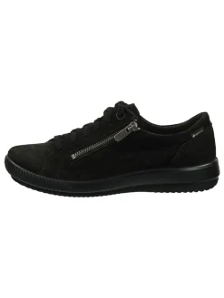 Leder-Sneakers in Schwarz