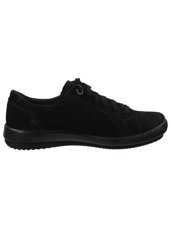 Leder-Sneakers in Schwarz