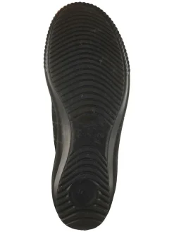 Leder-Sneakers in Schwarz