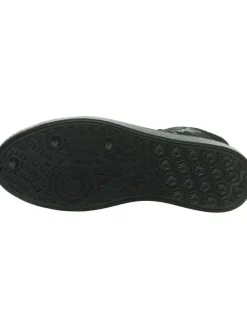 Leder-Sneakers in Schwarz