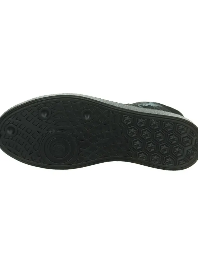 Leder-Sneakers in Schwarz