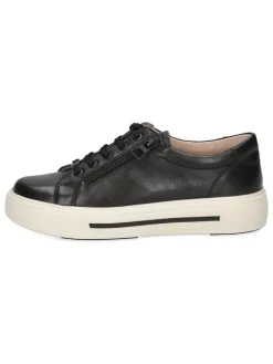 Leder-Sneakers in Schwarz
