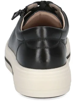 Leder-Sneakers in Schwarz