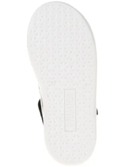 Leder-Sneakers in Schwarz