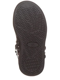 Leder-Sneakers in Schwarz