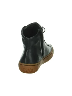 Leder-Sneakers in Schwarz