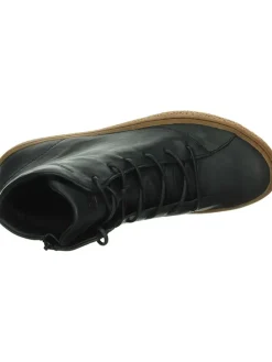 Leder-Sneakers in Schwarz