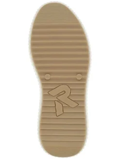 Leder-Sneakers in Schwarz/ Weiß