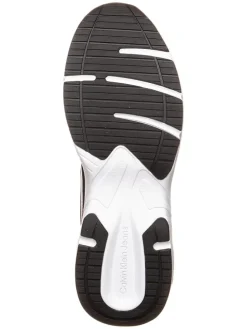 Leder-Sneakers in Schwarz/ Weiß