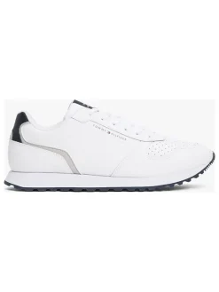 Leder-Sneakers in Weiß