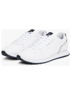 Leder-Sneakers in Weiß