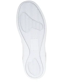 Leder-Sneakers in Weiß