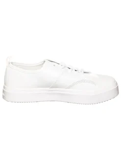 Leder-Sneakers in Weiß