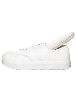 Leder-Sneakers in Weiß